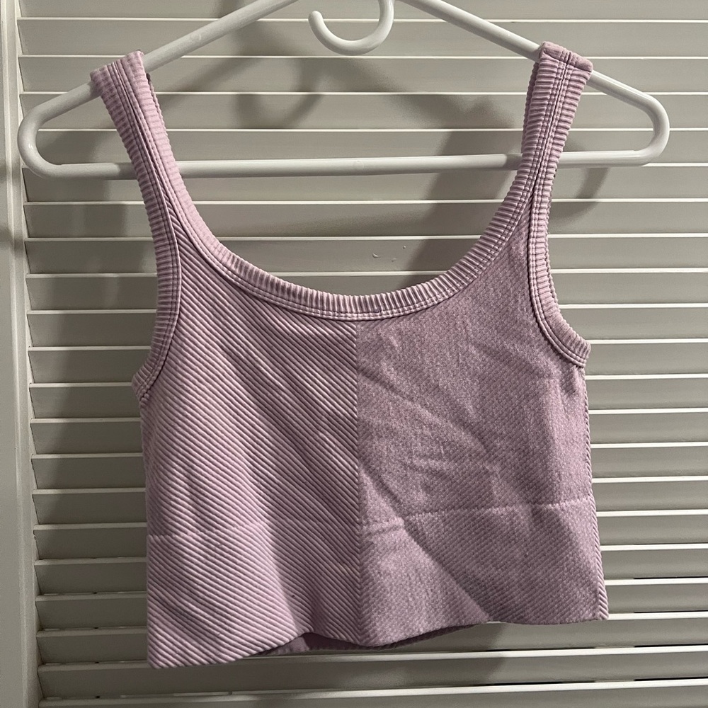 Nikibiki Lavender Ribbed Top - Picture 3 of 5